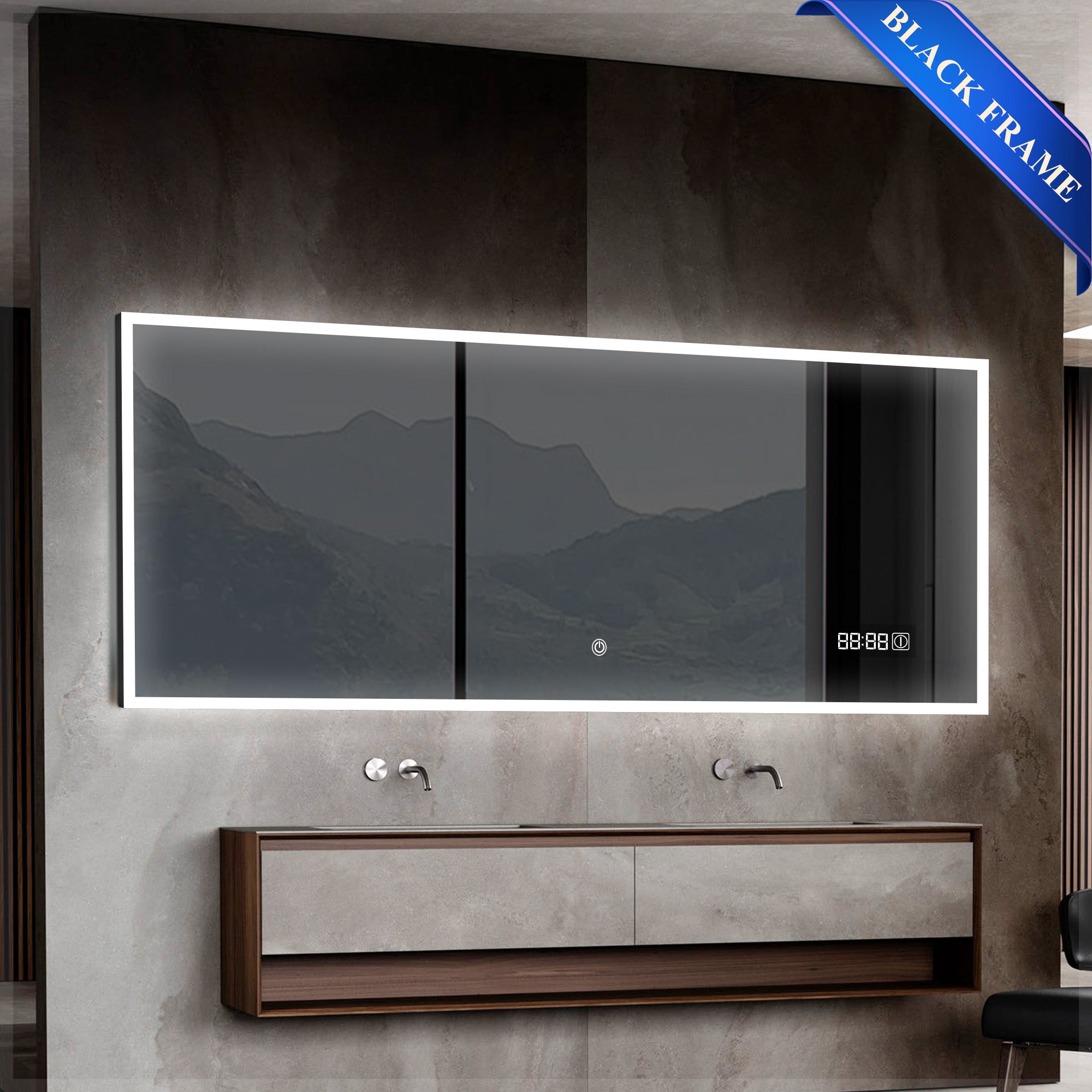 SIRIUS Custom LED Mirror with Frame - Inyouths