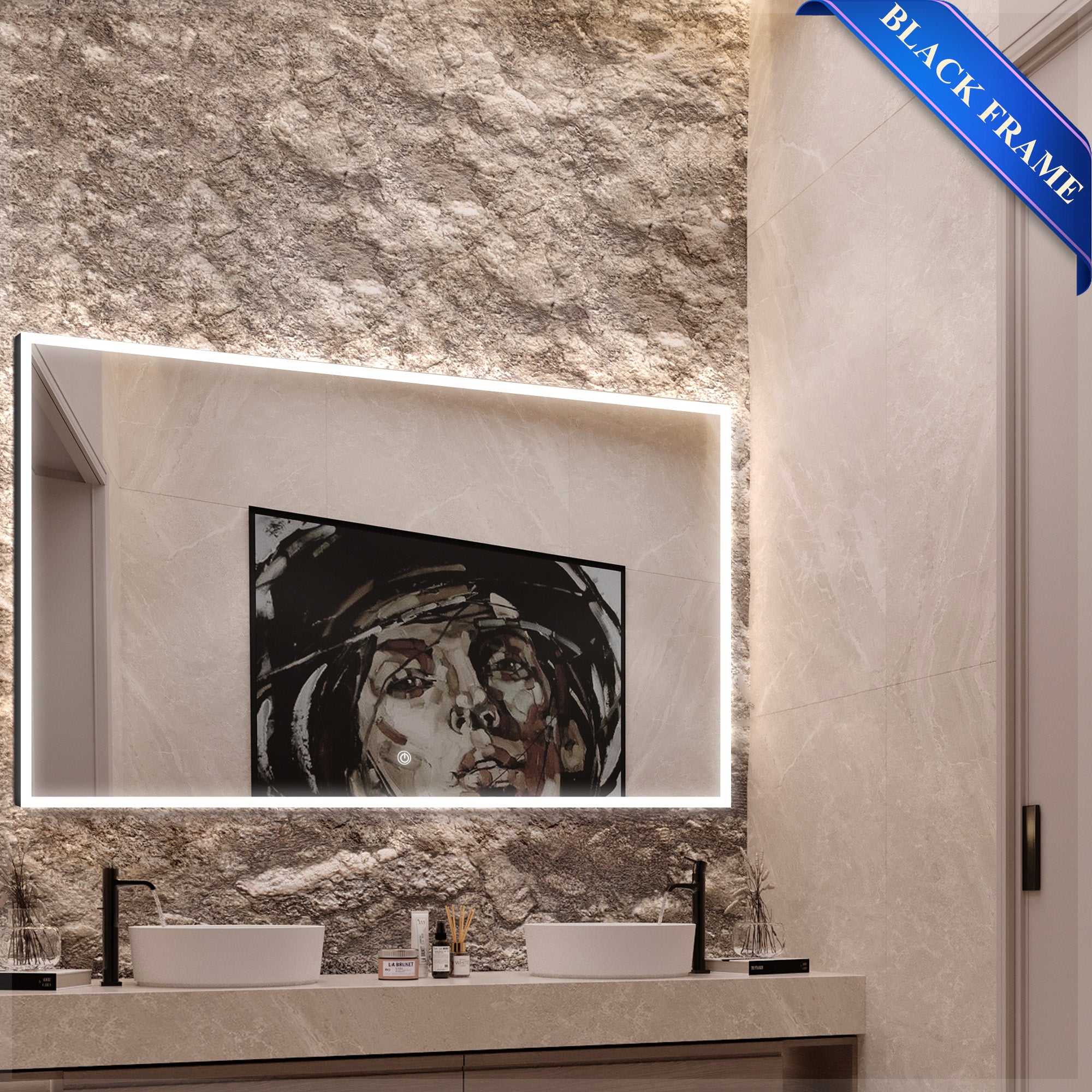 SIRIUS Custom LED Mirror with Frame - Inyouths