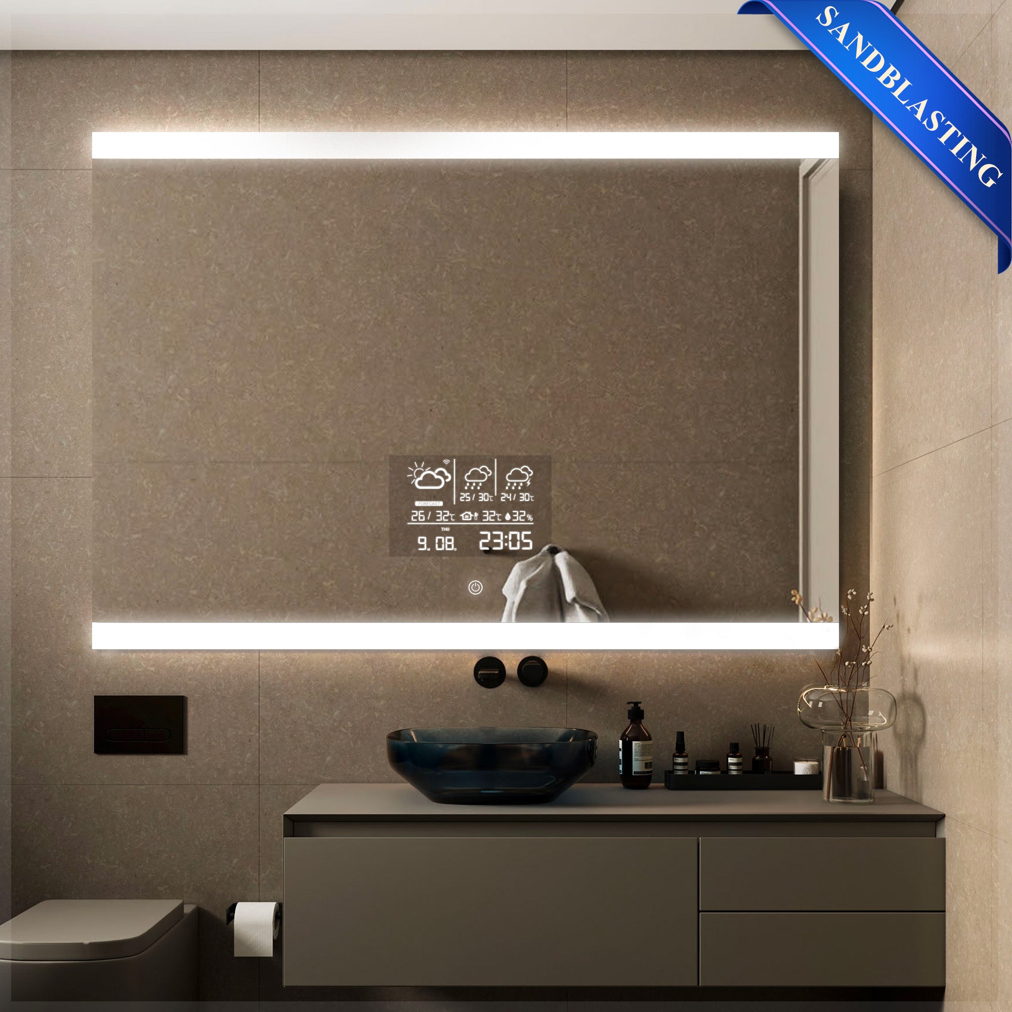 SIRIUS Custom LED Mirror with Frame - Inyouths