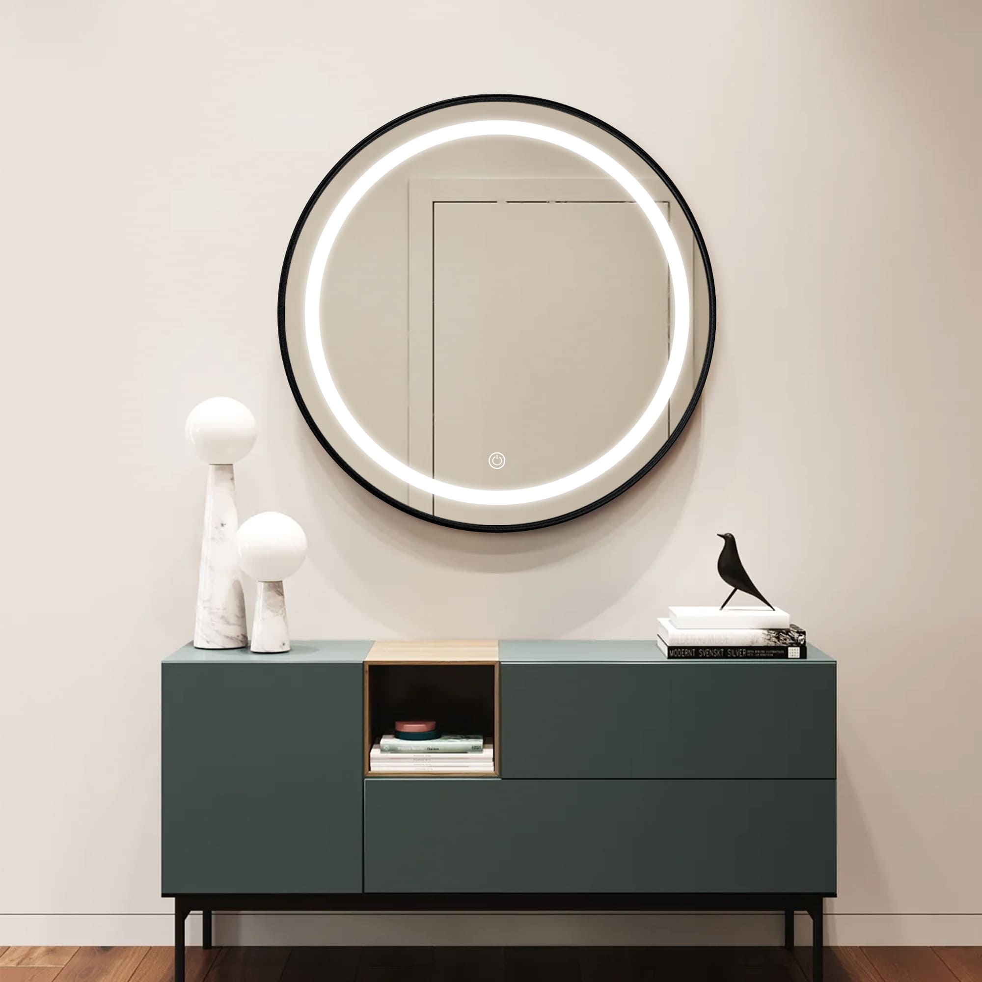 CAPELLA Circle Custom LED Mirror with Frame