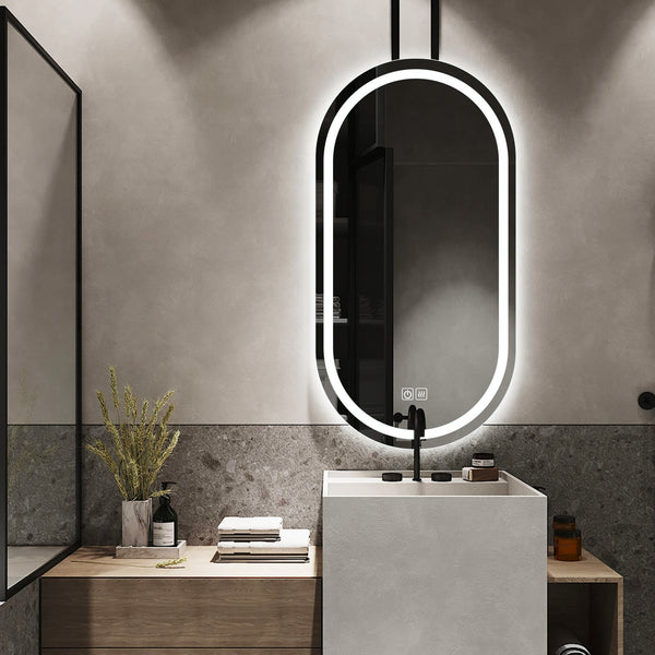 Elegant & Versatile Oval LED Mirrors - Inyouths