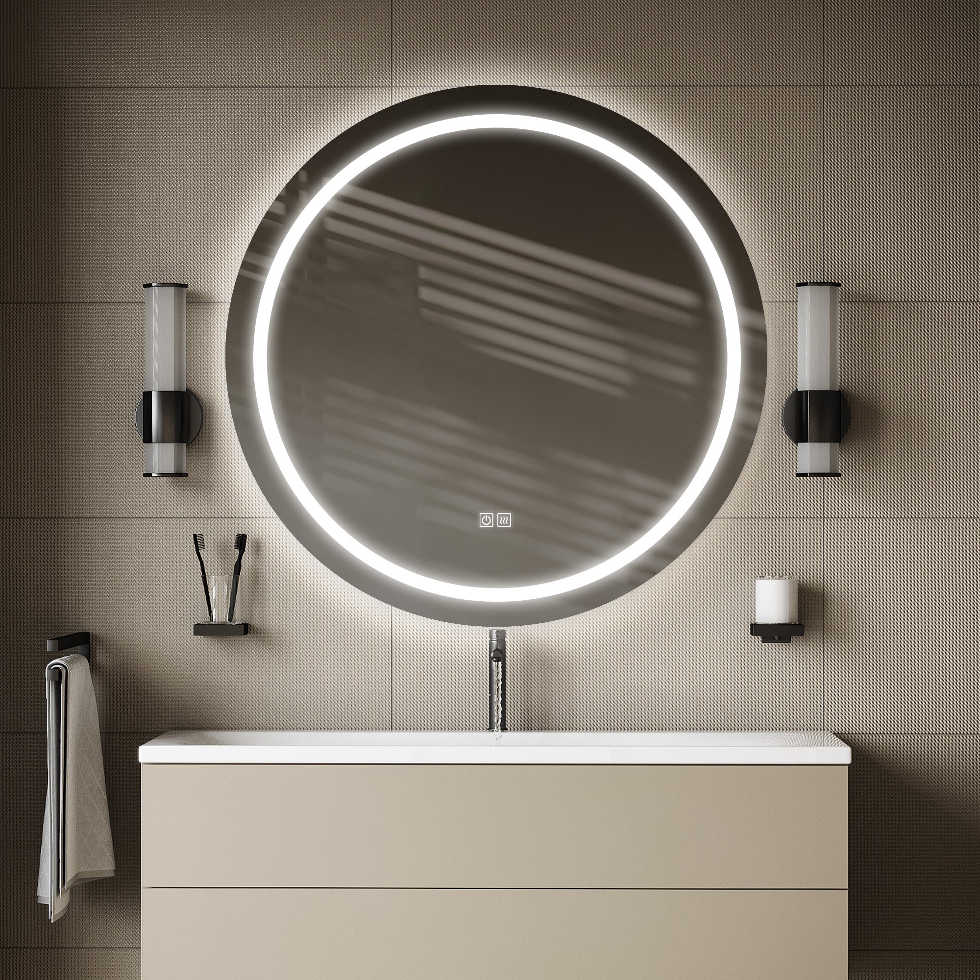 MERCURY Round Custom LED Mirror with Backlight