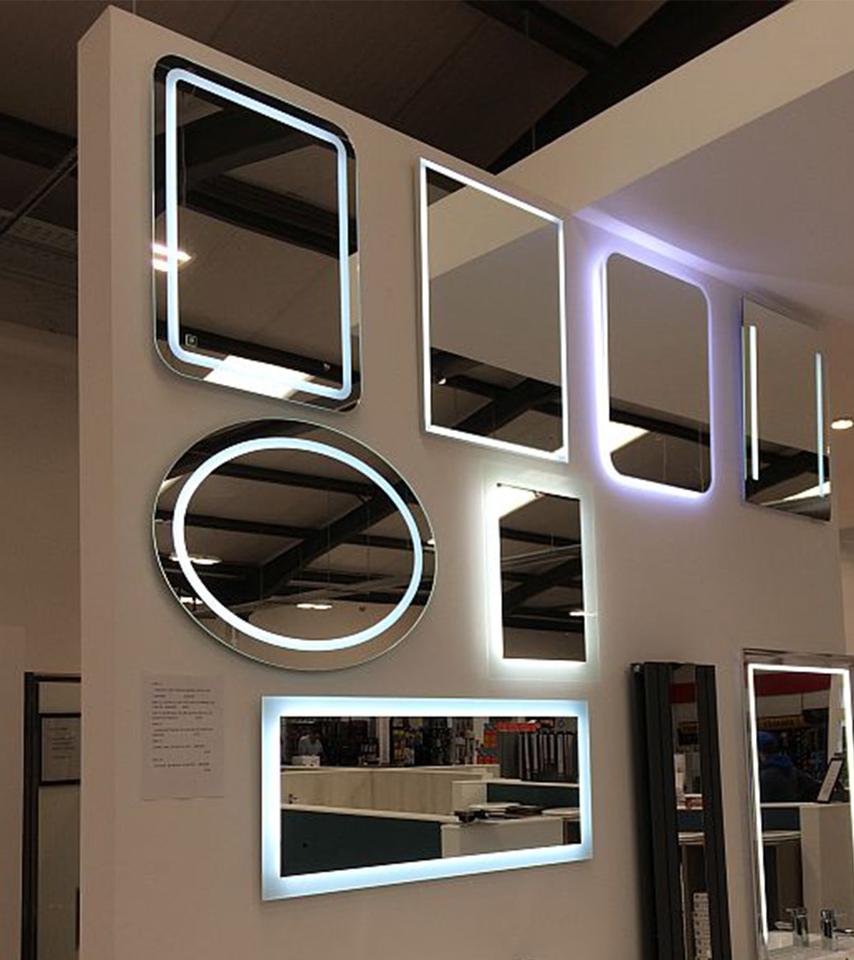 Interior Showroom Custom LED Mirror