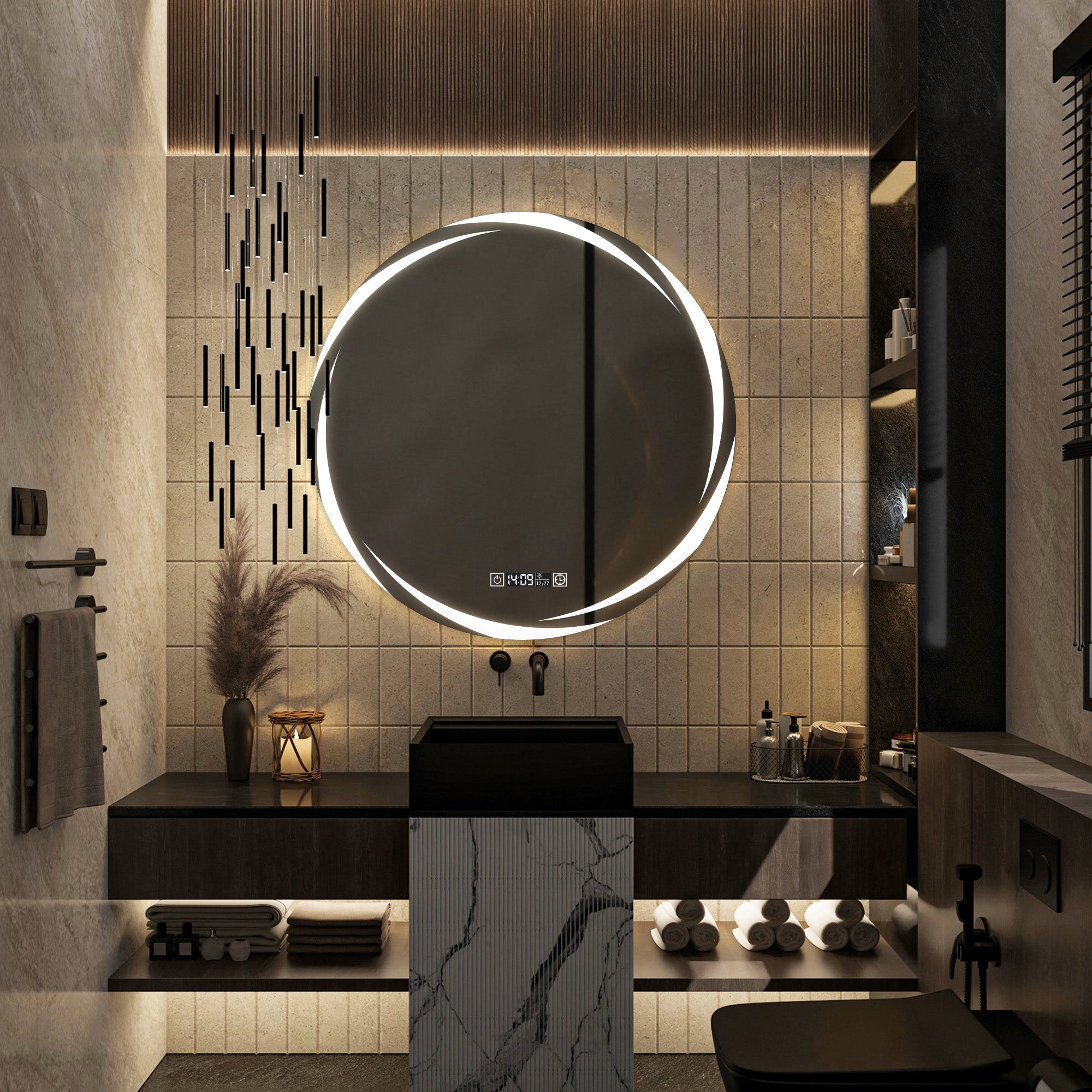 Large Custom LED Mirrors for Bathroom