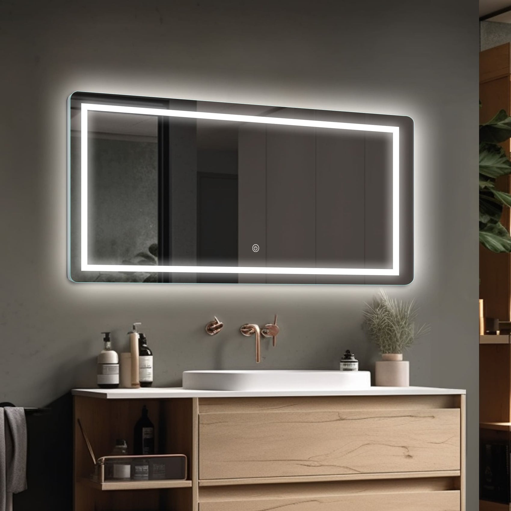 CANOPUS Customize LED Mirror with Backlight - Inyouths